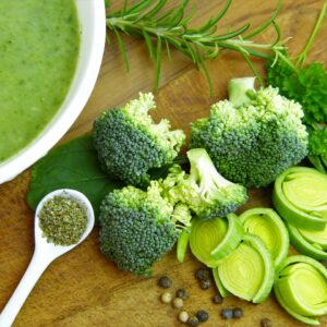 soup, vegetables, broccoli